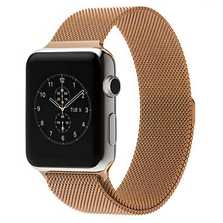 سوار ساعة معدني مغناطيسي بحلقة ميلانيزية من xDfind، لساعات Apple Watch بمقاسات 46مم / 49مم / 45مم / 44مم، لساعات Apple Watch بمقاسات 42مم / 41مم / 40مم / 38مم