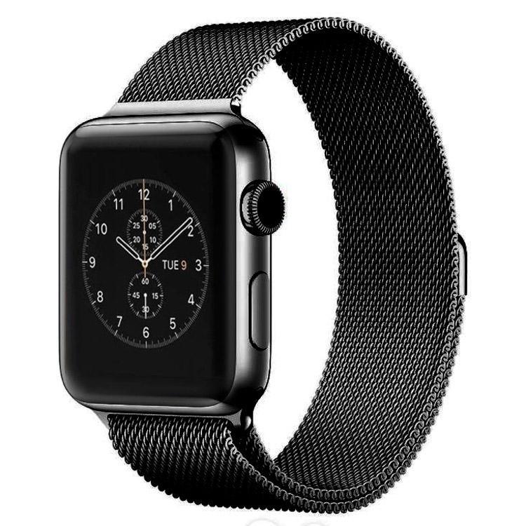 سوار ساعة معدني مغناطيسي بحلقة ميلانيزية من xDfind، لساعات Apple Watch بمقاسات 46مم / 49مم / 45مم / 44مم، لساعات Apple Watch بمقاسات 42مم / 41مم / 40مم / 38مم