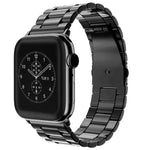سوار ساعة من الفولاذ المقاوم للصدأ بمشبك قابل للطي وثلاث خرزات من xDfind، لساعات Apple Watch بمقاسات 46مم / 49مم / 45مم / 44مم، لساعات Apple Watch بمقاسات 42مم / 41مم / 40مم / 38مم