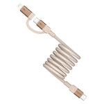 كابل بيانات مغناطيسي Momax Mag.Link Duo 60W USB-C / Type-C إلى USB-C / Type-C / 8 Pin، DC58 بطول 1 متر، DL58 60W 1 متر