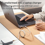 كابل بيانات مغناطيسي Momax Mag.Link Duo 60W USB-C / Type-C إلى USB-C / Type-C / 8 Pin، DC58 بطول 1 متر، DL58 60W 1 متر