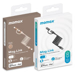 كابل بيانات مغناطيسي Momax Mag.Link Duo 60W USB-C / Type-C إلى USB-C / Type-C / 8 Pin، DC58 بطول 1 متر، DL58 60W 1 متر
