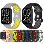 xDfind Dual Color Butterfly Buckle Silicone Watch Band, For Xiaomi Band 10 Pro/9 Pro/Redmi Watch 6/5/4, For Redmi Watch 5 / Redmi Watch 4