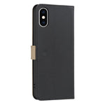 غطاء هاتف جلدي بنمط زهرة مجوفة ملونة مع توصيل وخاصية RFID، لهواتف iPhone XS Max، iPhone 6 Plus / 7 Plus / 8 Plus، iPhone 6 / 7 / 8