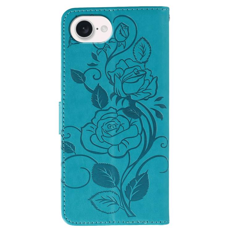 غطاء هاتف جلدي منقوش بوردة وفراشة، لهواتف iPhone 17e / 16e، iPhone 17 Pro Max، iPhone 17 Pro، iPhone 17، iPhone Air