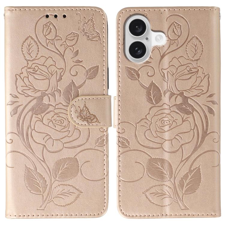 غطاء هاتف جلدي منقوش بوردة وفراشة، لهواتف iPhone 17e / 16e، iPhone 17 Pro Max، iPhone 17 Pro، iPhone 17، iPhone Air