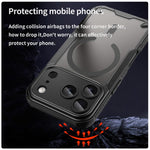غطاء هاتف مغناطيسي Armor Glaze MagSafe، لهواتف iPhone 17 Pro Max، iPhone 17 Pro، iPhone 17، iPhone Air