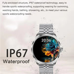 ساعة ذكية H78 بشاشة AMOLED مقاس 1.43 بوصة، مقاومة للماء بمعيار IP67، تدعم مكالمات البلوتوث