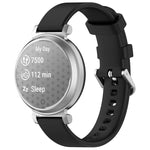 xDfind Quick Release Silver Buckle Silicone Watch Band Wristband, For Garmin Lily 2