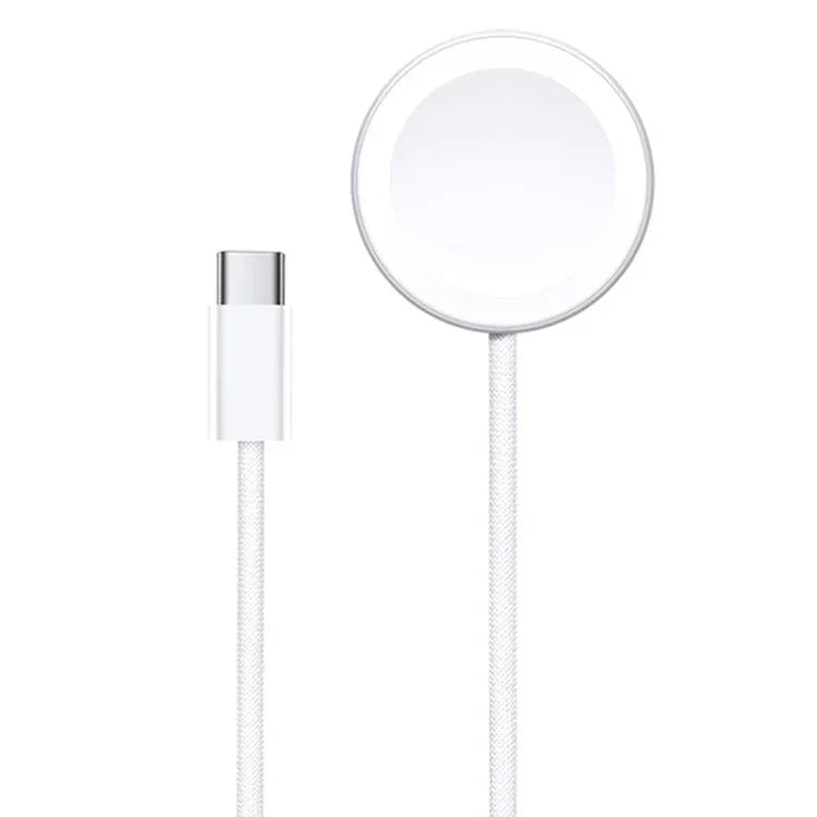 شاحن ساعة لاسلكي مغناطيسي من سبائك الألمنيوم xDfind لساعات آبل، Type-C، USB-A