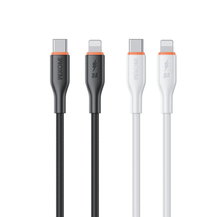 كابل بيانات سيليكون WK WDC-92 PD27W من Type-C إلى 8 Pin، الطول: 1.2 متر، WDC-92