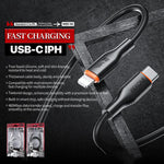 كابل بيانات سيليكون WK WDC-92 PD27W من Type-C إلى 8 Pin، الطول: 1.2 متر، WDC-92