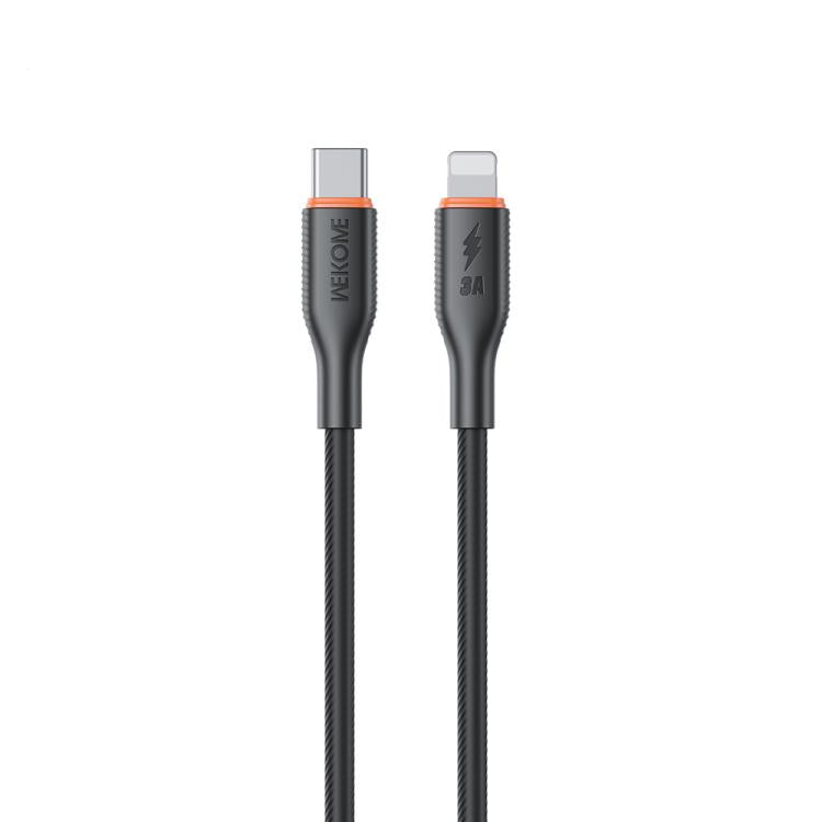 كابل بيانات سيليكون WK WDC-92 PD27W من Type-C إلى 8 Pin، الطول: 1.2 متر، WDC-92