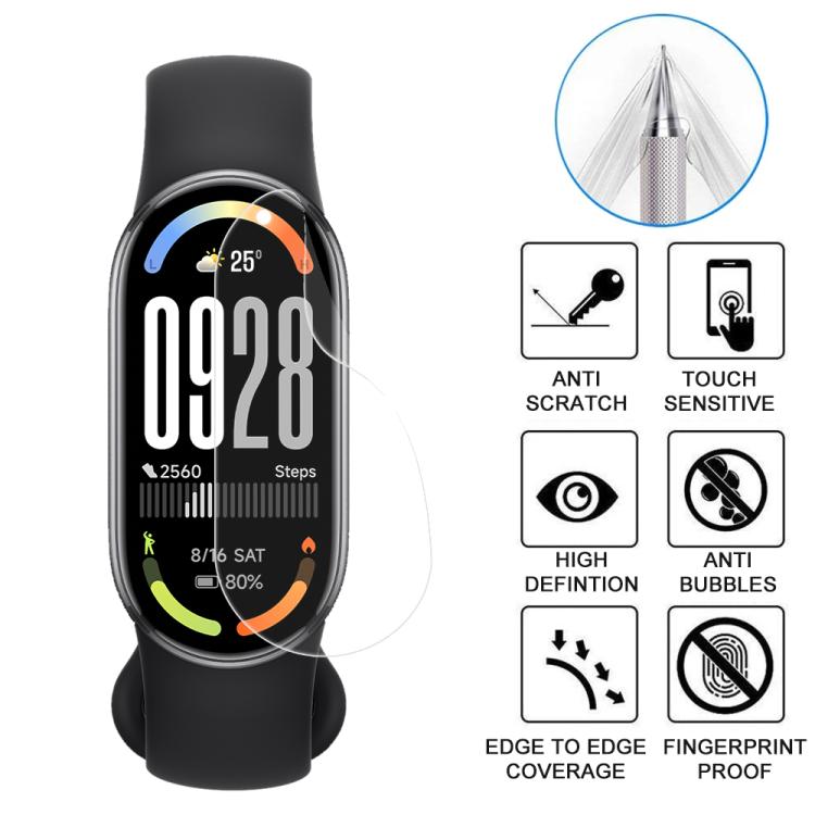 5pcs xDfind Soft Hydrogel Film Full Cover Front Protector, For Xiaomi Smart Band 10, For Xiaomi Redmi Watch 5, For Xiaomi Smart Band 9 Pro, For Xiaomi Redmi Watch 5 Lite, For Xiaomi Redmi Watch 5 Active, For Xiaomi Smart Band 9 NFC                     ...