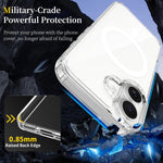 غطاء هاتف مقاوم للخدش من PC هجين مع TPU وMagsafe، لهواتف iPhone 17 Pro Max، iPhone 17 Pro، iPhone 17، iPhone Air