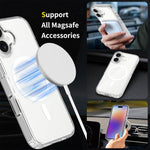 غطاء هاتف مقاوم للخدش من PC هجين مع TPU وMagsafe، لهواتف iPhone 17 Pro Max، iPhone 17 Pro، iPhone 17، iPhone Air