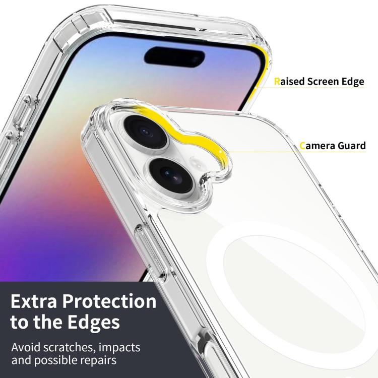 غطاء هاتف مقاوم للخدش من PC هجين مع TPU وMagsafe، لهواتف iPhone 17 Pro Max، iPhone 17 Pro، iPhone 17، iPhone Air