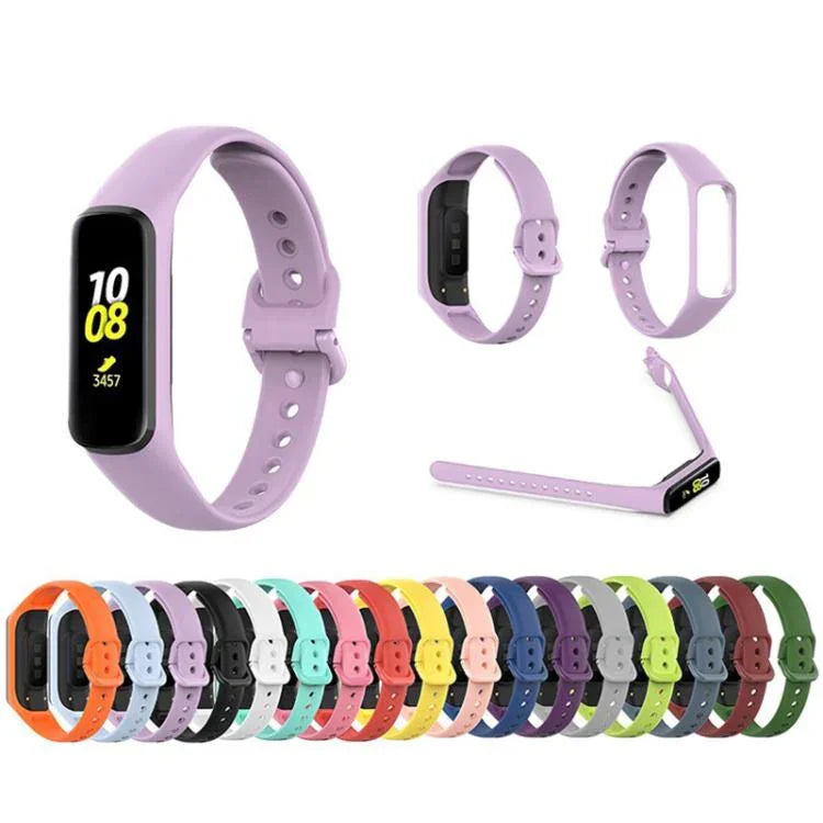 سوار ساعة من السيليكون بلون صلب xDfind، لساعات Samsung Galaxy Fit2 R220