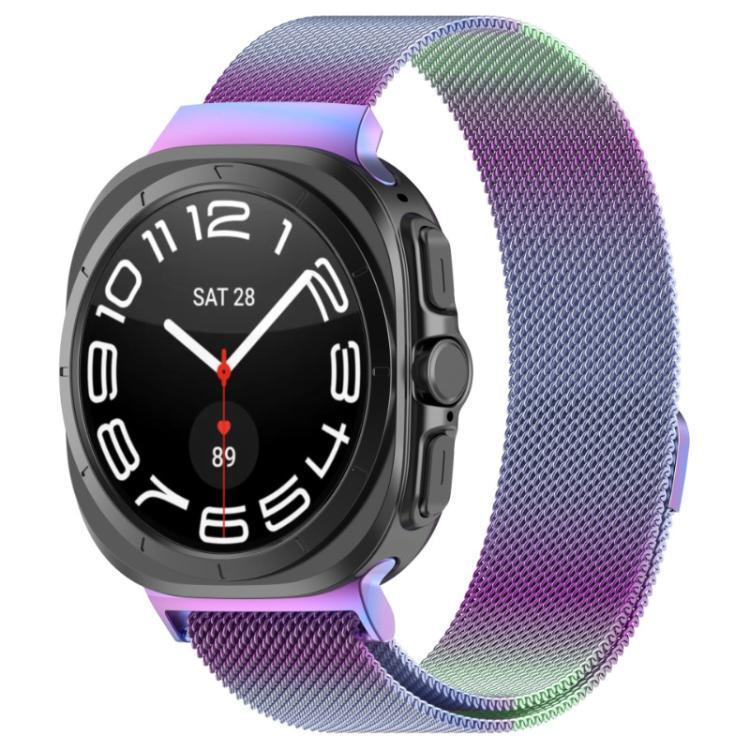 سوار ساعة من الفولاذ المقاوم للصدأ المغناطيسي ميلانيزي xDfind، لساعات Samsung Galaxy Watch Ultra 47مم / Ultra 2025