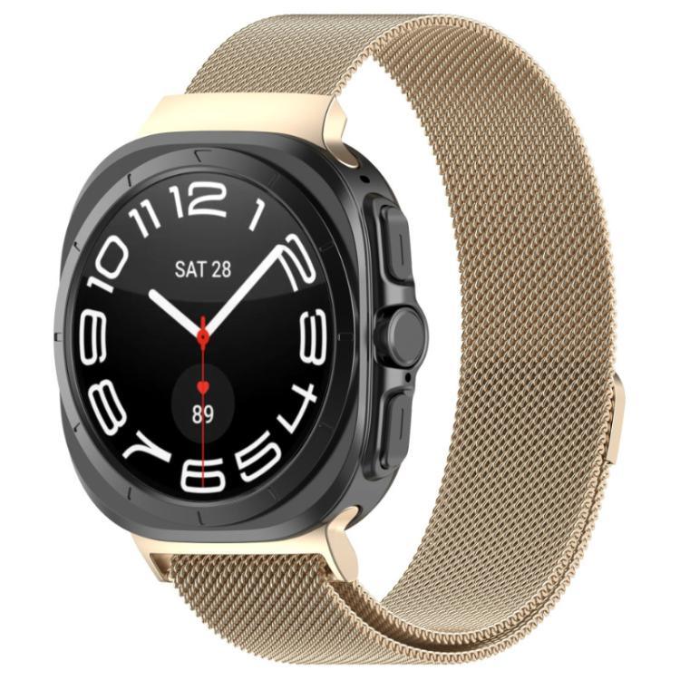 سوار ساعة من الفولاذ المقاوم للصدأ المغناطيسي ميلانيزي xDfind، لساعات Samsung Galaxy Watch Ultra 47مم / Ultra 2025