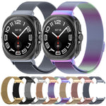 سوار ساعة من الفولاذ المقاوم للصدأ المغناطيسي ميلانيزي xDfind، لساعات Samsung Galaxy Watch Ultra 47مم / Ultra 2025