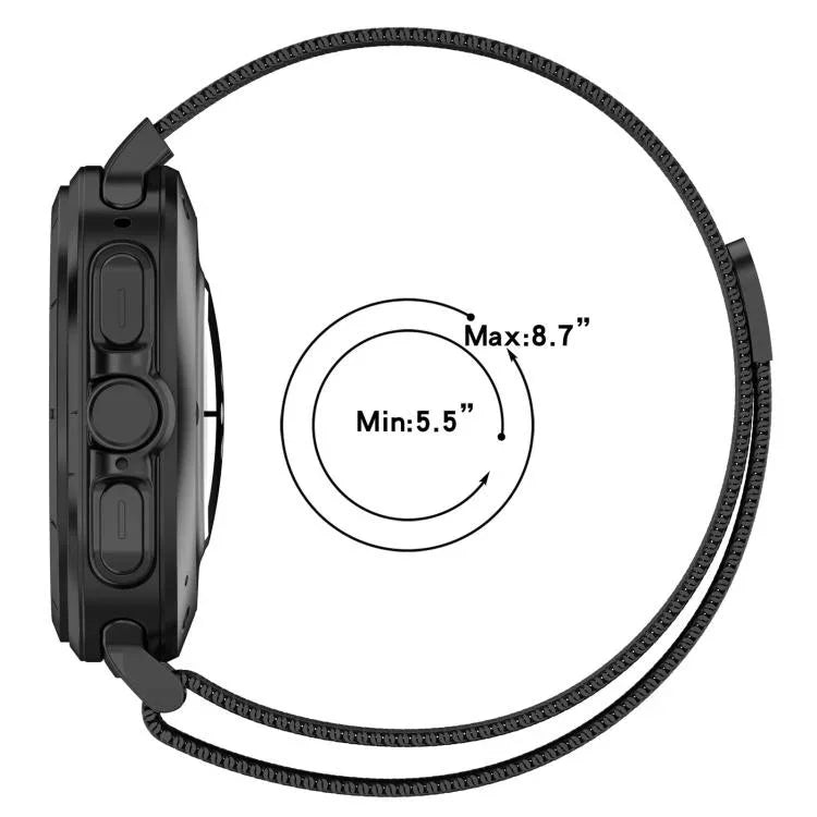 سوار ساعة من الفولاذ المقاوم للصدأ المغناطيسي ميلانيزي xDfind، لساعات Samsung Galaxy Watch Ultra 47مم / Ultra 2025