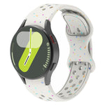 Eco-Friendly Granular Colorful Dots Silicone Watch Band, For Samsung Galaxy Watch 7 40 / 44mm