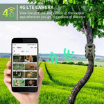 كاميرا صيد بالأشعة تحت الحمراء للرؤية الليلية بدقة 4K مع كشف الحركة، النسخة الأوروبية 4G PR802G