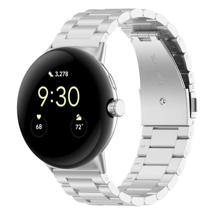 سوار ساعة معدني بإطلاق سريع بثلاث خرزات من xDfind، لساعات Google Pixel 4 / 3 مقاس 45مم، وللساعات Google Pixel 4 / 3 / 2 / 1 مقاس 41مم