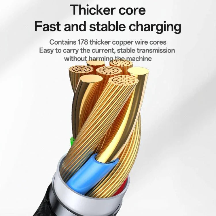كابل شحن Yesido CA136C بقوة 60 واط USB-C / Type-C إلى Type-C وiWatch 2 في 1، CA136C