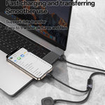 كابل شحن Yesido CA136C بقوة 60 واط USB-C / Type-C إلى Type-C وiWatch 2 في 1، CA136C