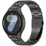 سوار ساعة معدني بثلاث خرزات xDfind، لساعات Samsung Galaxy Watch Ultra 47مم، لساعات Samsung Galaxy Watch 7 / FE / 6 / 5 / 4، لساعات Samsung Galaxy Fit3