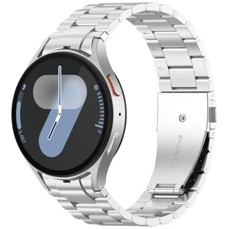 سوار ساعة معدني بثلاث خرزات xDfind، لساعات Samsung Galaxy Watch Ultra 47مم، لساعات Samsung Galaxy Watch 7 / FE / 6 / 5 / 4، لساعات Samsung Galaxy Fit3