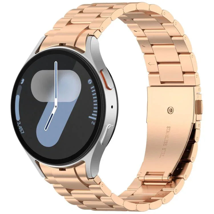 سوار ساعة معدني بثلاث خرزات xDfind، لساعات Samsung Galaxy Watch Ultra 47مم، لساعات Samsung Galaxy Watch 7 / FE / 6 / 5 / 4، لساعات Samsung Galaxy Fit3