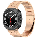 سوار ساعة معدني بثلاث خرزات xDfind، لساعات Samsung Galaxy Watch Ultra 47مم، لساعات Samsung Galaxy Watch 7 / FE / 6 / 5 / 4، لساعات Samsung Galaxy Fit3