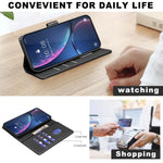 غطاء هاتف جلدي مضاد للسرقة بنقشة قشرة الليتشي مع تقنية RFID، لهواتف iPhone 17 Pro Max، iPhone 17 Pro، iPhone 17، iPhone Air