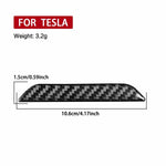 For Tesla Model 3 / Y / S / X Carbon Fiber Car Trunk Logo Decorative Sticker, Car Trunk Logo