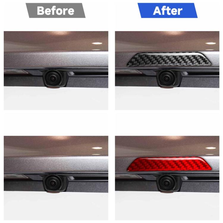 For Tesla Model 3 / Y / S / X Carbon Fiber Car Trunk Logo Decorative Sticker, Car Trunk Logo