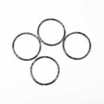 For Tesla Model 3 / Y 4pcs/Set Carbon Fiber Car Wheel Hub Decoration Ring, Car Wheel Hub