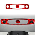 For Tesla Model 3 2023- 2pcs/Set Carbon Fiber Car Reading Light Panel Decorative Sticker, For Tesla Model 3 2023- Car Reading Light Panel