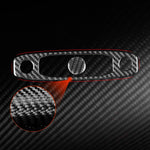 For Tesla Model 3 2023- 2pcs/Set Carbon Fiber Car Reading Light Panel Decorative Sticker, For Tesla Model 3 2023- Car Reading Light Panel