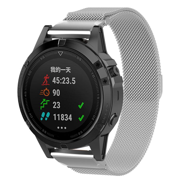 xDfind Milanese Quick Fit Metal Watch Band, For Garmin Fenix 8/7X/6X/5X 26mm, For Garmin Fenix 8/7/6/5 22mm, For Garmin Fenix 8/7S/6S/5S 20mm