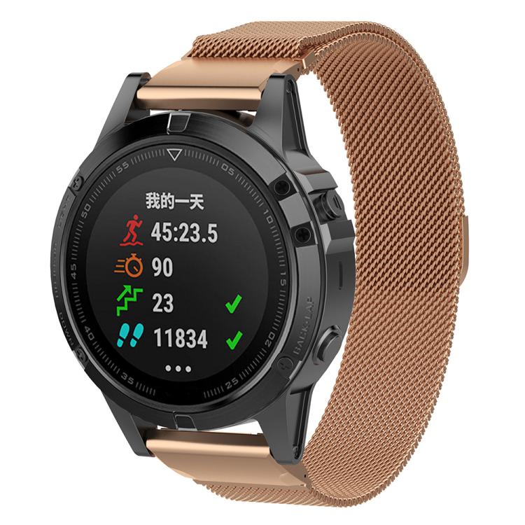 xDfind Milanese Quick Fit Metal Watch Band, For Garmin Fenix 8/7X/6X/5X 26mm, For Garmin Fenix 8/7/6/5 22mm, For Garmin Fenix 8/7S/6S/5S 20mm
