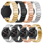 xDfind Three Beads Stainless Steel Watch Band, 14mm, 18mm, 20mm, 22mm