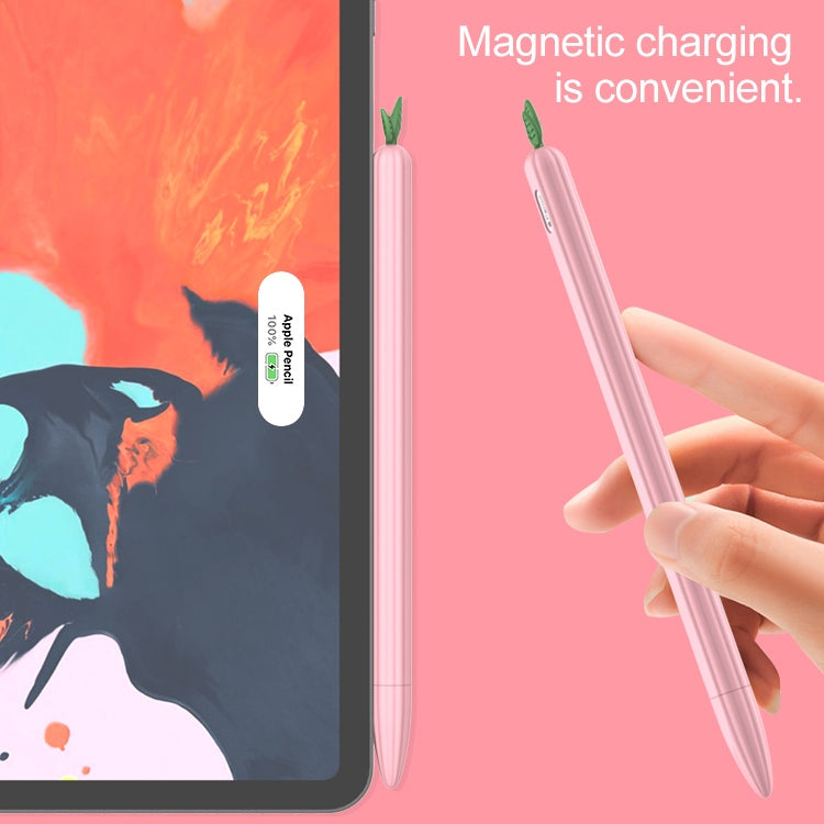 غطاء حماية سيليكون غير قابل للانزلاق بلون متباين ورقة النعناع، لقلم Apple Pencil 1، لقلم Apple Pencil 2