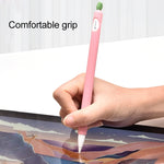 غطاء حماية سيليكون غير قابل للانزلاق بلون متباين ورقة النعناع، لقلم Apple Pencil 1، لقلم Apple Pencil 2