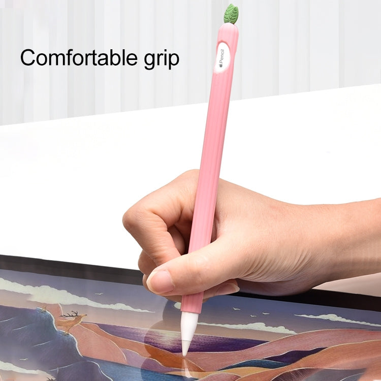 غطاء حماية سيليكون غير قابل للانزلاق بلون متباين ورقة النعناع، لقلم Apple Pencil 1، لقلم Apple Pencil 2