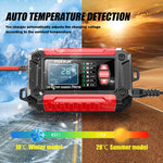 FOXSUR FTC-1206 2 in 1 12V Charging Tester Integrated Machine Car Motorcycle Battery Charger Tester, EU Plug, US Plug, UK Plug, AU Plug