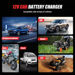 FOXSUR FTC-1206 2 in 1 12V Charging Tester Integrated Machine Car Motorcycle Battery Charger Tester, EU Plug, US Plug, UK Plug, AU Plug