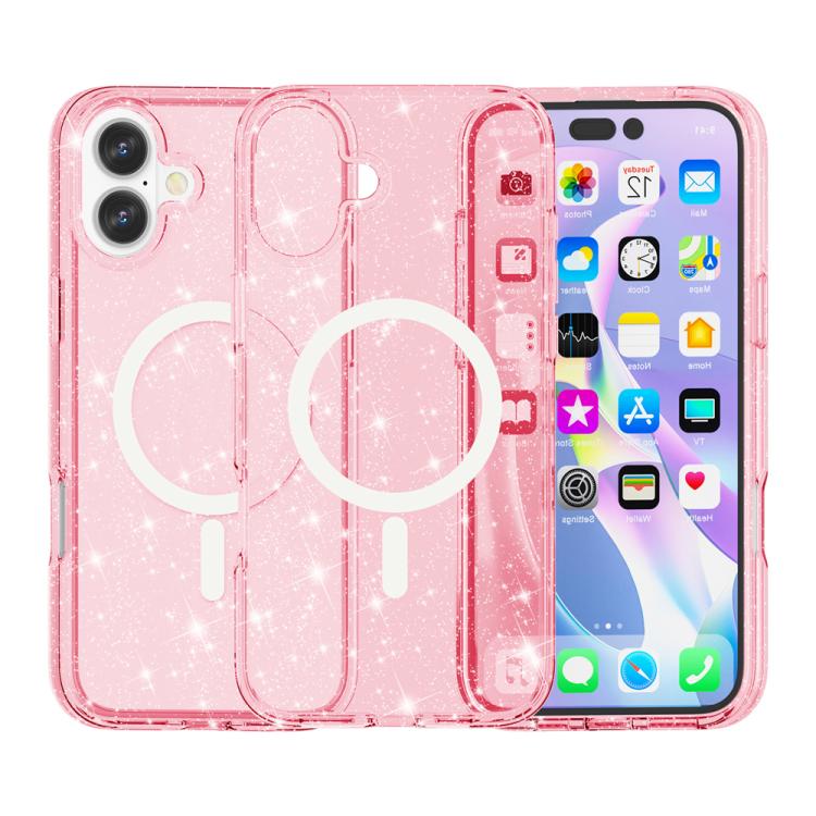 غطاء هاتف مغناطيسي MagSafe بنمط مسحوق لامع على طراز Terminator، لهواتف iPhone 17 Pro Max، iPhone 17 Pro، iPhone 17، iPhone Air